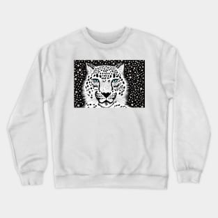 Snow Leopard Crewneck Sweatshirt